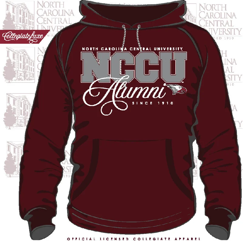 NCCU | FANCY ALUMNI Maroon Unisex Hoodie (Z) Modern Men's 