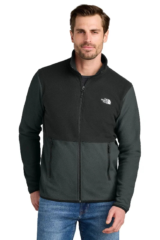 The North Face Mens Glacier Fleece Full Zip Jacket - Asphalt Grey/Black - New Elegant Men's Cashmere