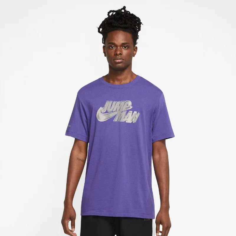 Nike Jordan Jumpman Graphics Tee Purple/White  DM1448-579 Men's Modern Men's Tech