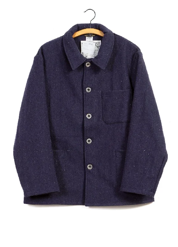 WORK JACKET | Wool | Blue Preppy Men's College