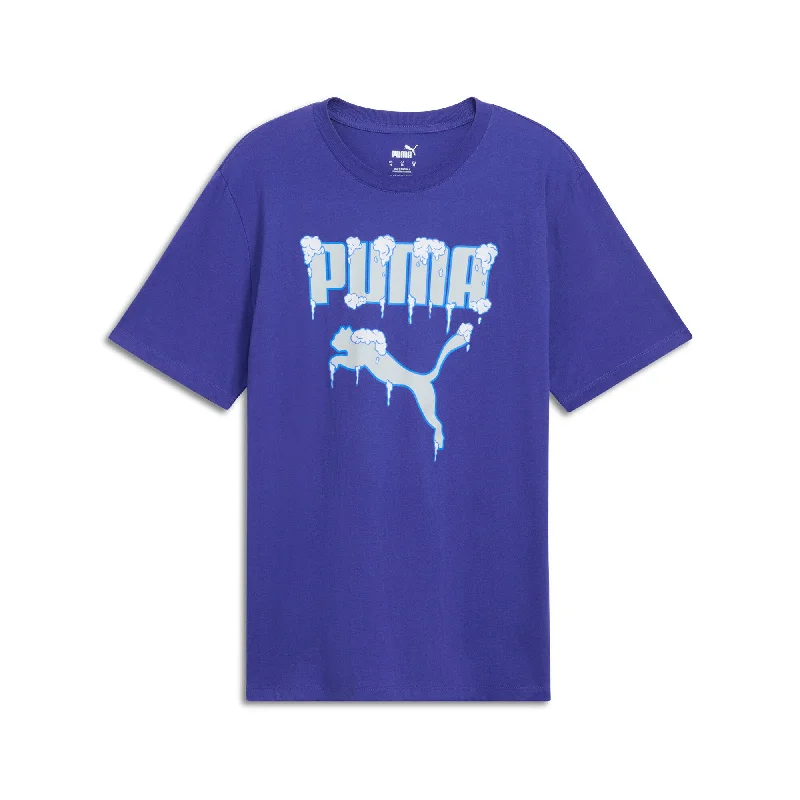 PUMA Men's Graphics Frozen Cat Tee Tough Men's Military