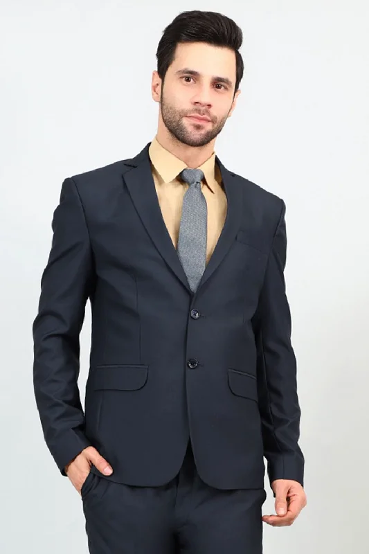 Polyester Cotton Blue 1 Blazer Laid