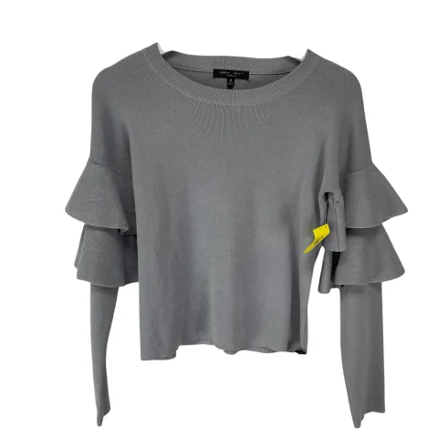 Top Long Sleeve By Romeo And Juliet In Grey, Size: M Monochromatic Office Style