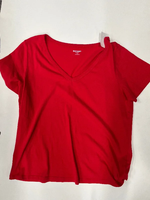 Top Short Sleeve Basic By Old Navy  Size: M Polished Men's Silk