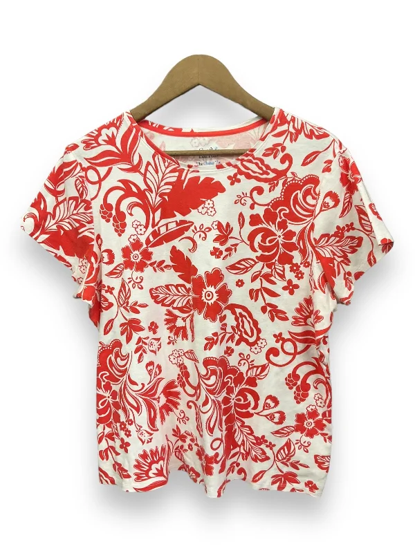 Top Short Sleeve By Croft And Barrow  Size: Xxl Vacation