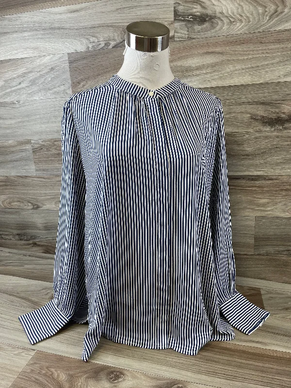 Top Long Sleeve By Loft In Striped Pattern, Size: L Classic Men's Pin