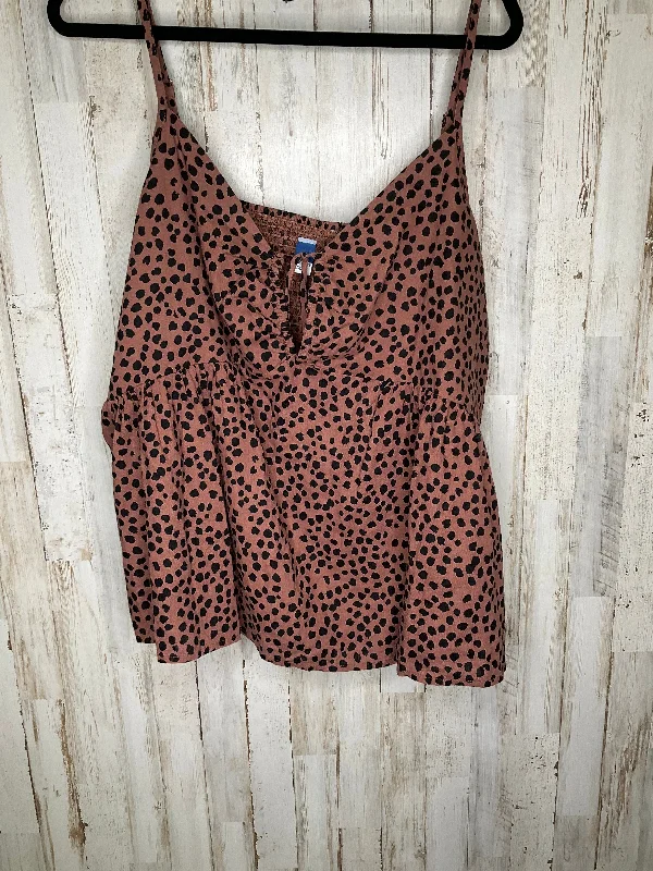 Tank Top By Old Navy In Animal Print, Size: 3x Minimalist Men's Casual 