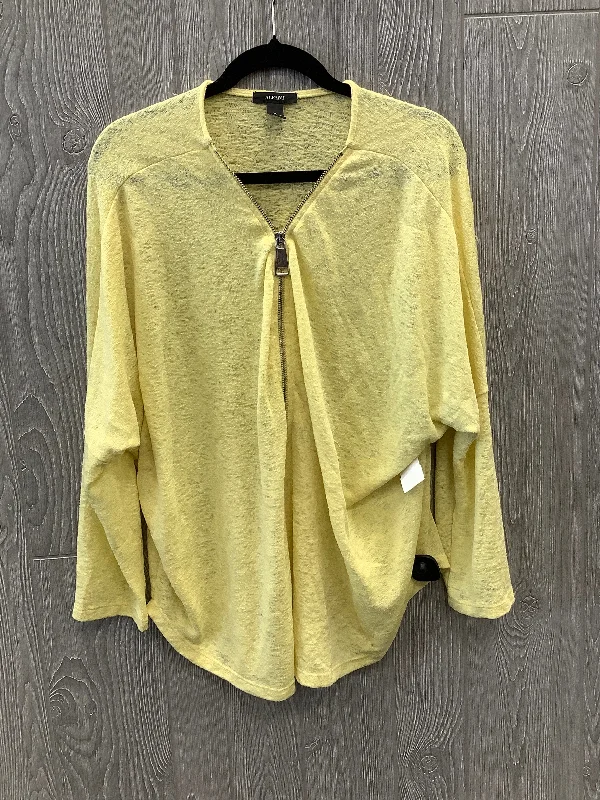 Top Long Sleeve By Alfani In Yellow, Size: Xl Street