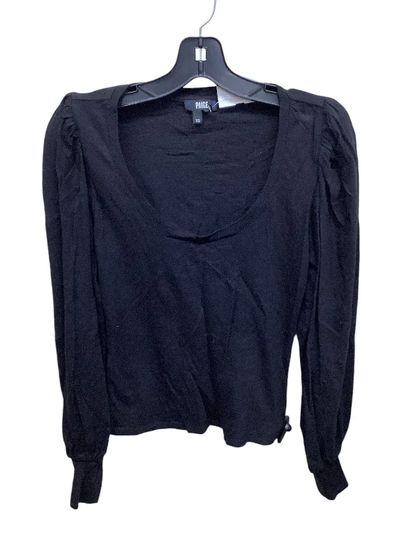 Top Long Sleeve By Paige In Black, Size: Xs Luxurious Men's High