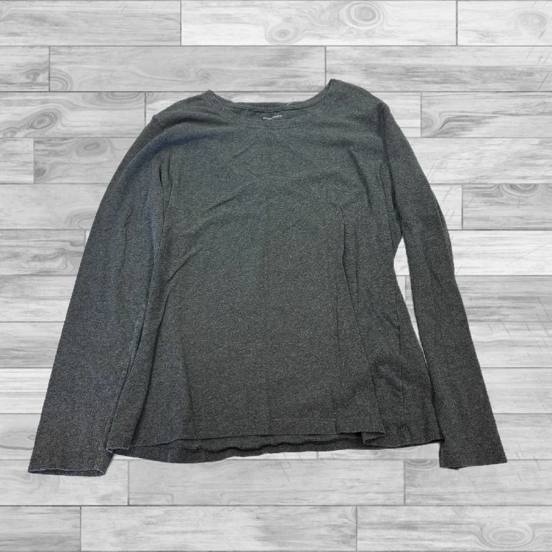 Top Long Sleeve Basic By Banana Republic In Grey, Size: L Unique Men's Upcycled