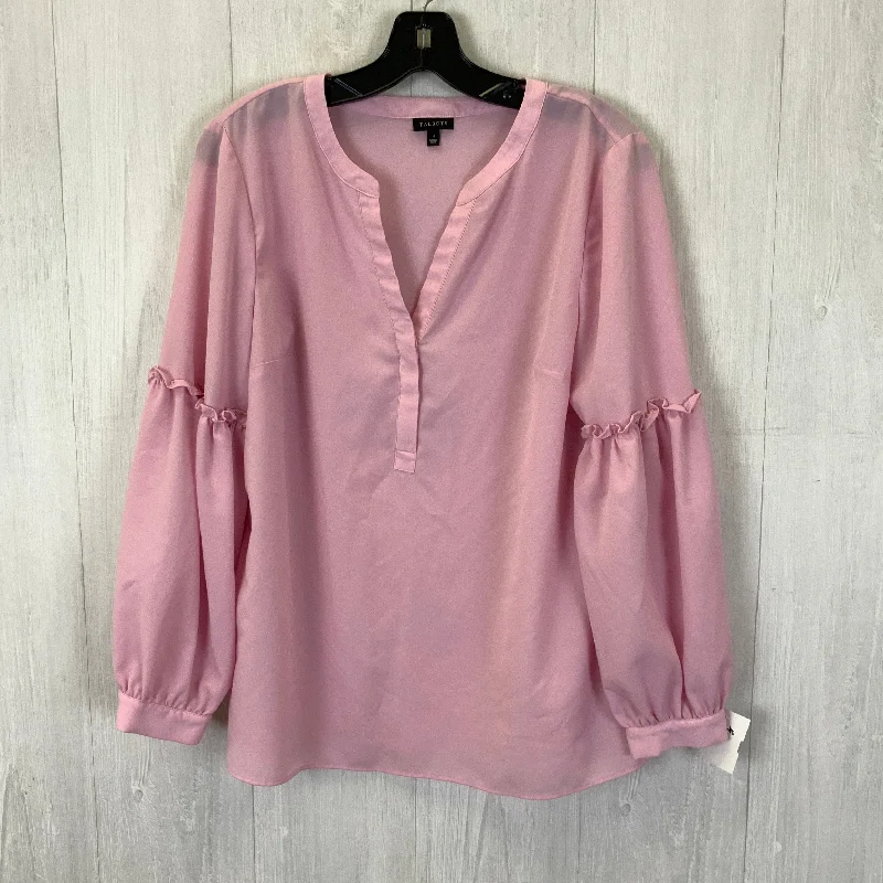 Top 3/4 Sleeve By Talbots In Pink, Size: M British Gentleman Style