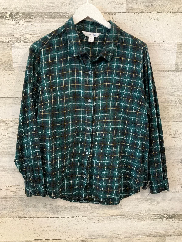 Top Long Sleeve By Old Navy In Green, Size: Xl Refined Men's Hand