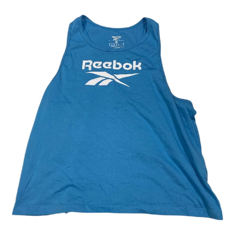 Athletic Tank Top By Reebok In Blue, Size: 1x Monochromatic Office Style