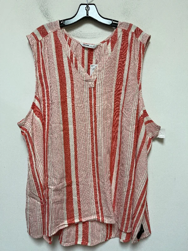 Striped Pattern Tank Top Sonoma, Size 4x Casual Men's Loose