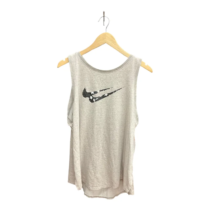 Athletic Tank Top By Nike Apparel In Grey, Size: 1x Elegant Men's Cashmere