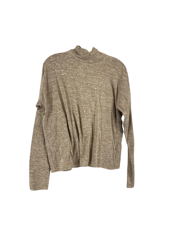 Top Long Sleeve By Madewell In Tan, Size: M Refined Men's Hand