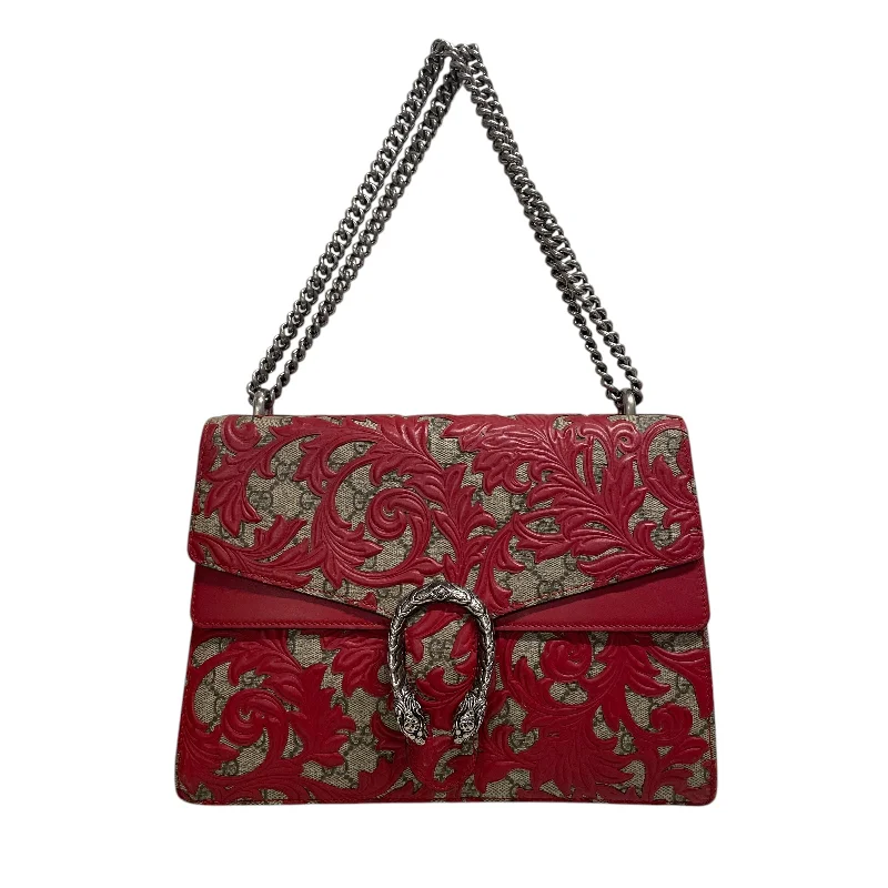 GUCCI/Cross Body Bag/OS/All Over Print/Leather/RED/MED GG ARABESQUE DIONYSUS Refined Men's Hand