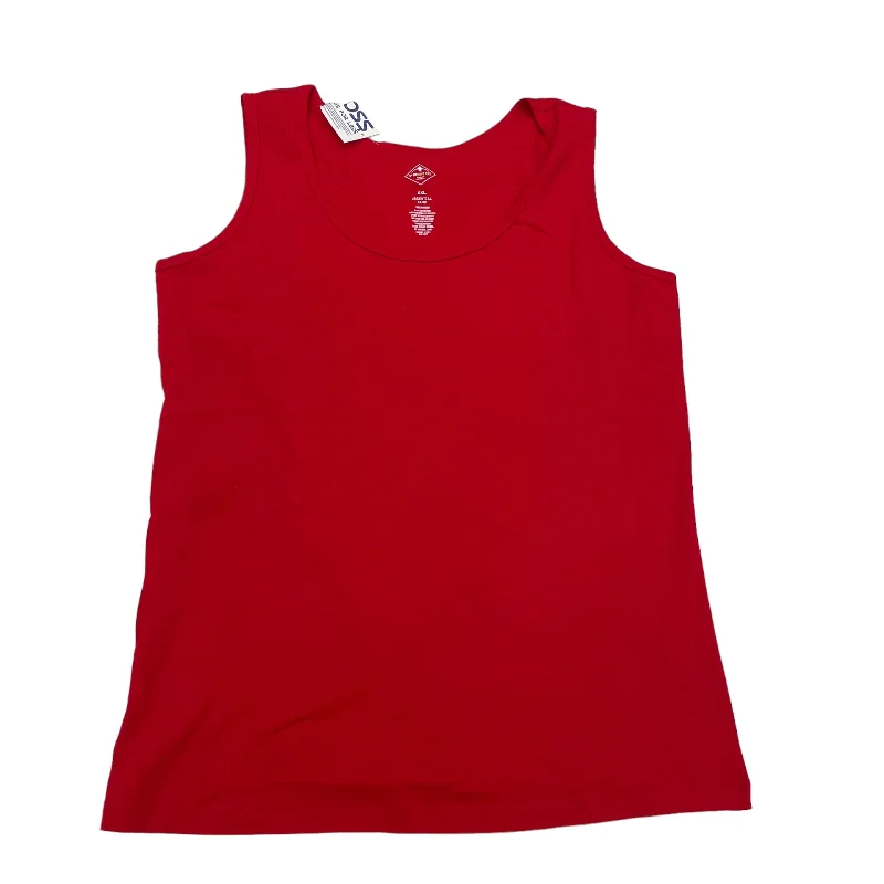 RED TANK TOP by ST JOHNS BAY Size:XXL Elegant Men's Cashmere