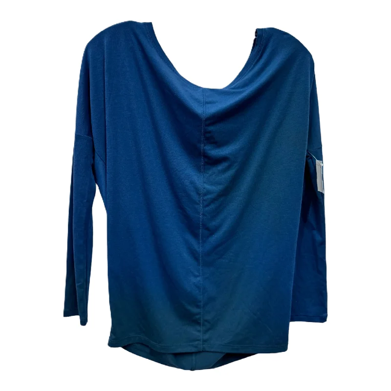 Blue Athletic Top Long Sleeve Crewneck By Athleta, Size: Xxs Monochromatic All