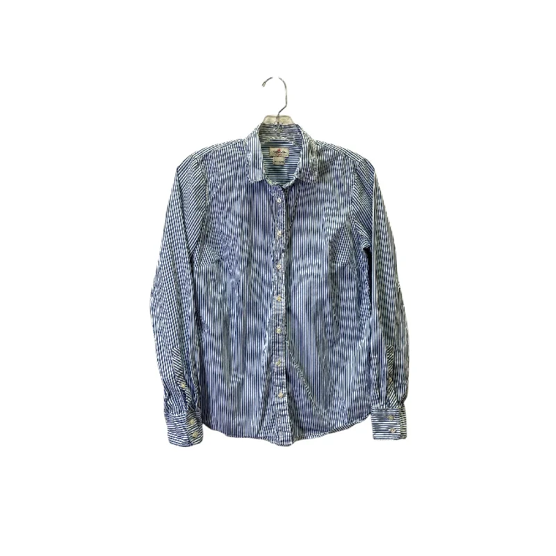 Top Ls Basic By J. Crew In Blue, Size:S Cool Men's Distressed