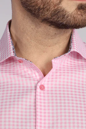 MANHATTAN LS BUTTON UP - PINK Practical Men's Quick