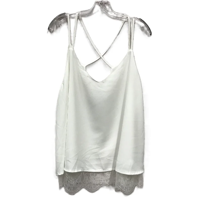 White Top Sleeveless By Shein, Size: 4x Dynamic Men's High