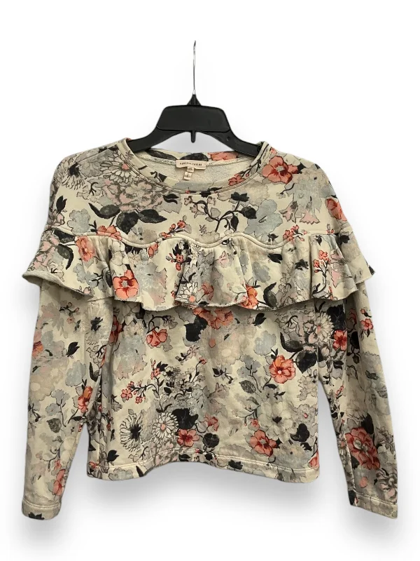 Top Long Sleeve By Rebecca Minkoff In Floral Print, Size: Xs Unique Men's Patch