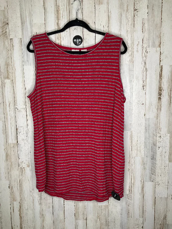 Tank Top By Chicos In Striped Pattern, Size: 3x Elegant Men's Cashmere