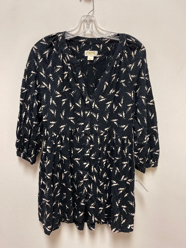 Tunic Long Sleeve By Maeve In Navy, Size: M Beach