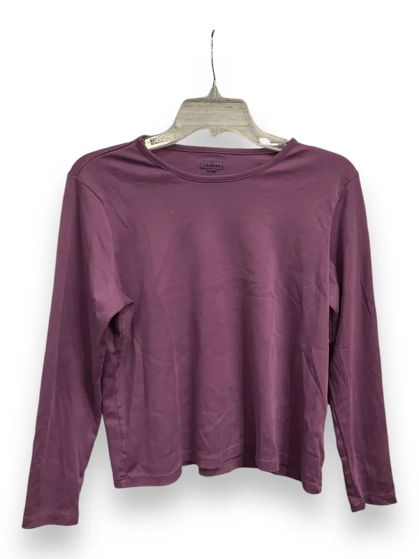 Top Long Sleeve Basic By L.l. Bean In Purple, Size: Mp Trendy Men's Bucket