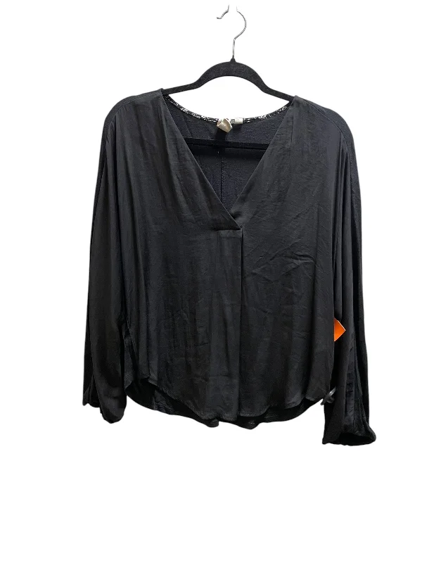 Top Long Sleeve By Dolan Left Coast In Black, Size: S Monochromatic All