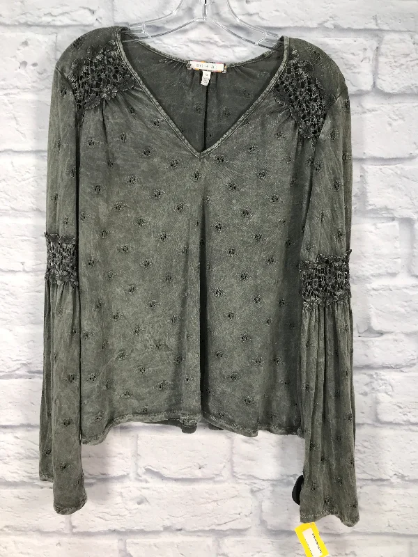 Top Long Sleeve By Eri + Ali In Green, Size: S Earthy Men's Sustainable 