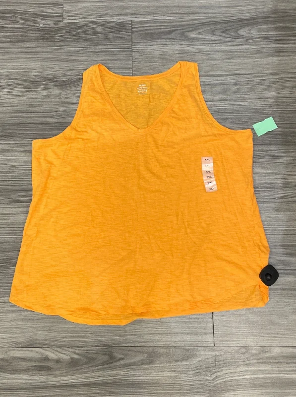 Orange Tank Top Old Navy, Size 2x Sleek Men's Metallic