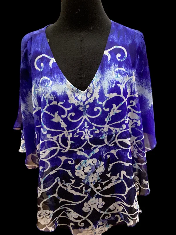 Top Short Sleeve By Rebecca Malone  Size: M Refined Men's Velvet