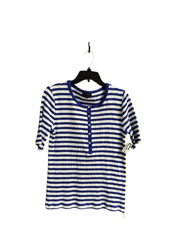 Top 3/4 Sleeve By J. Crew In Striped Pattern, Size: M Dynamic Men's Moto