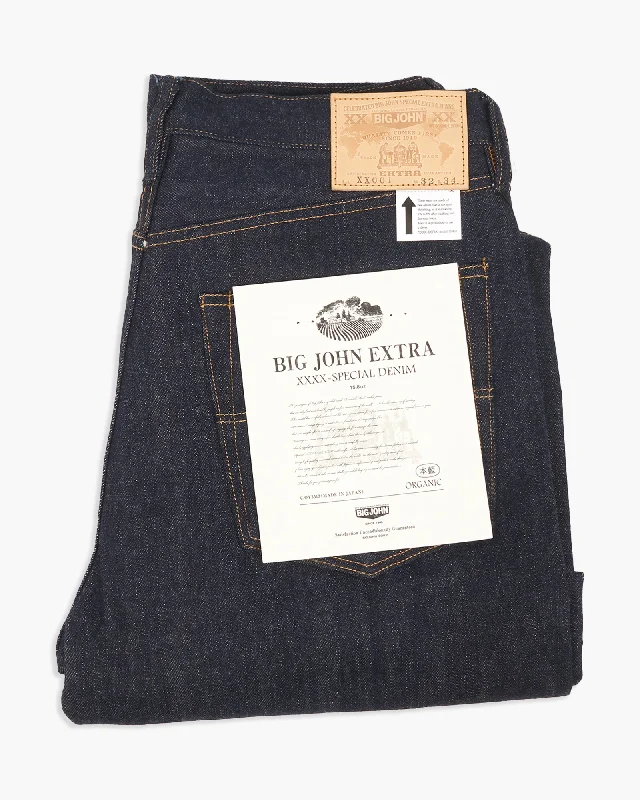 Big John XXXX-Extra XX001 Regular Straight Mens Jeans - 15.8oz Unsanforized Selvedge Denim Refined Men's Hand