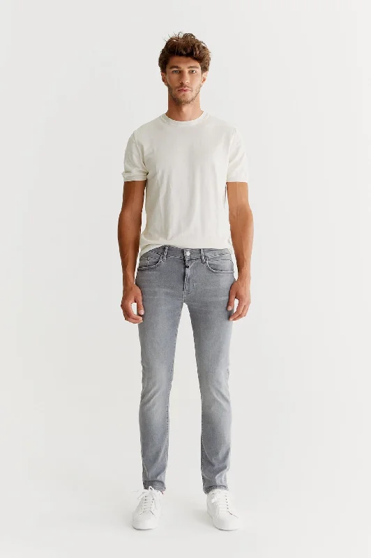 Leo Wellflex 5 Pocket Jeans Light Grey Artistic Men's Avant