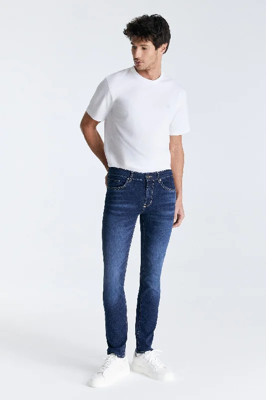 Ray 5 Pocket Jeans Deep Blue Tailored