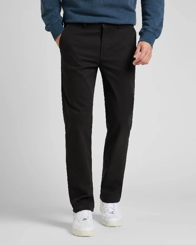 Lee Regular Mens Chino - Black Sharp Men's Italian