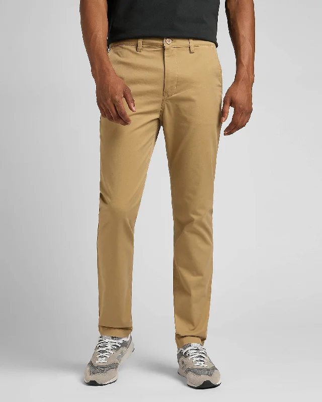 Lee Slim Mens Chino - Clay Laid