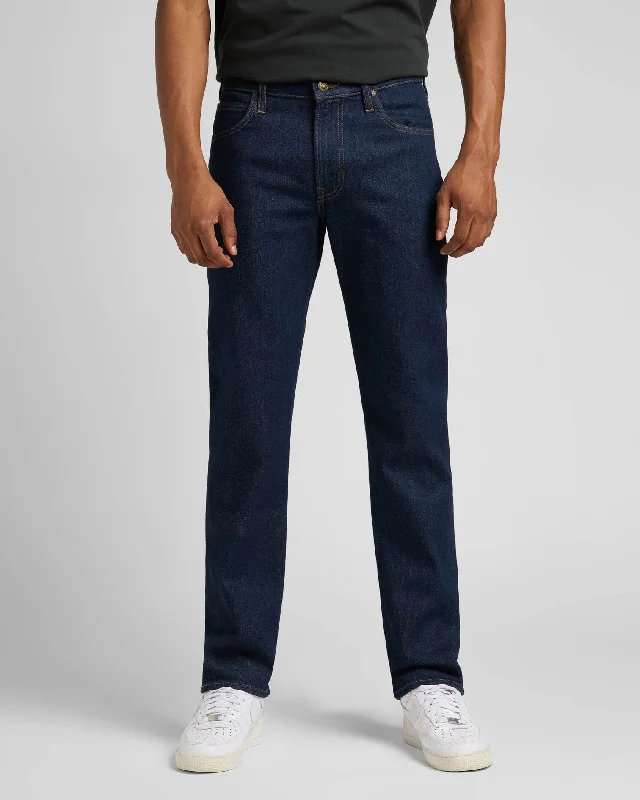 Lee West Relaxed Straight Mens Jeans - Rinse Modern Men's 