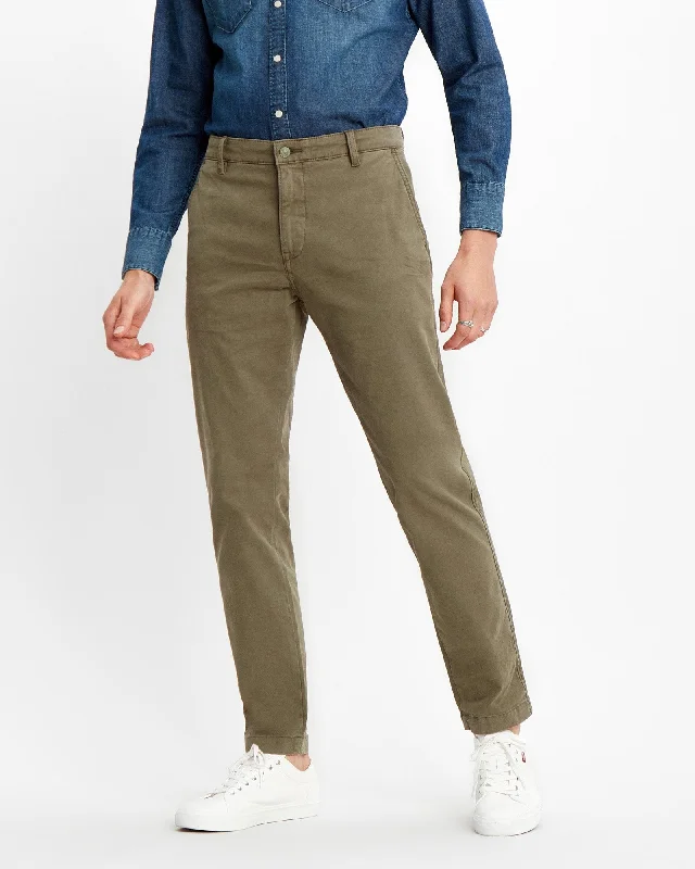 Levi's® XX Chino Standard II Regular Tapered Mens Chinos - Bunker Olive Shady Unique Men's Upcycled