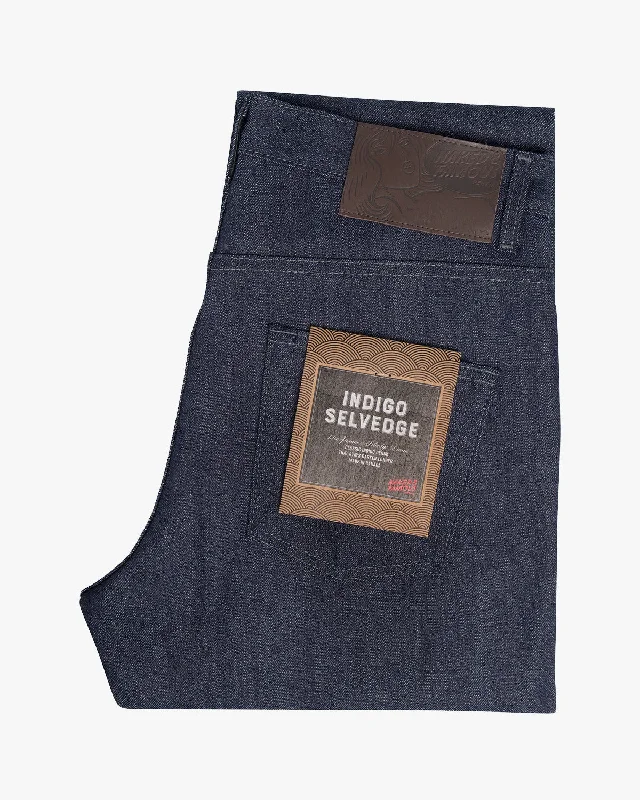 Naked & Famous Easy Guy Relaxed Tapered Mens Jeans - Indigo Selvedge Bohemian Men's Free