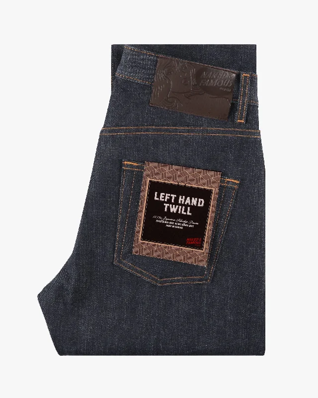 Naked & Famous Easy Guy Relaxed Tapered Mens Jeans - Left Hand Twill Selvedge / Indigo Stylish Men's Neon