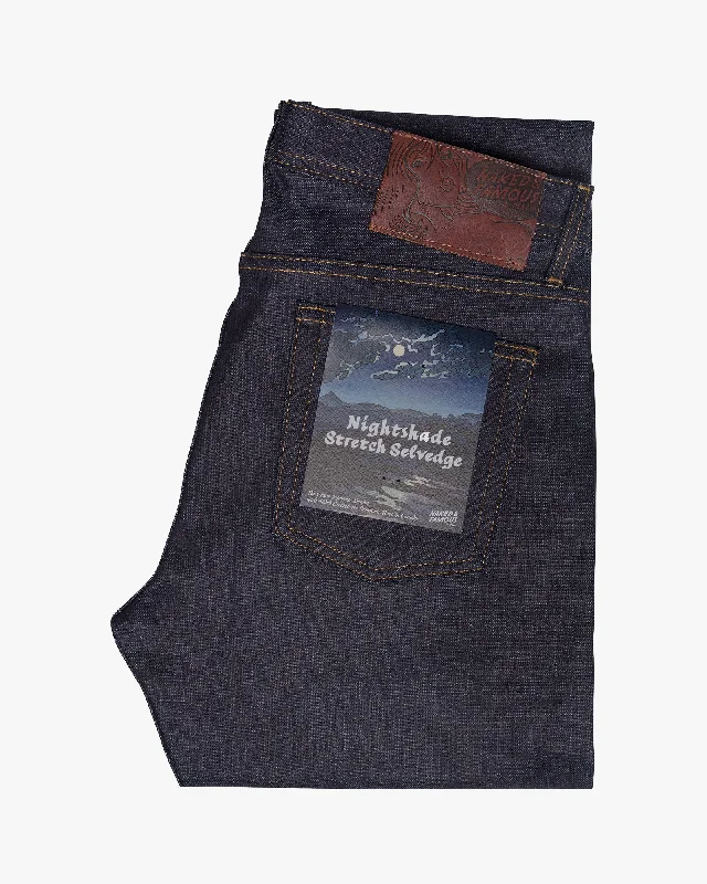 Naked & Famous Weird Guy Regular Tapered Mens Jeans - Nightshade Stretch Selvedge / Indigo Refined Men's European