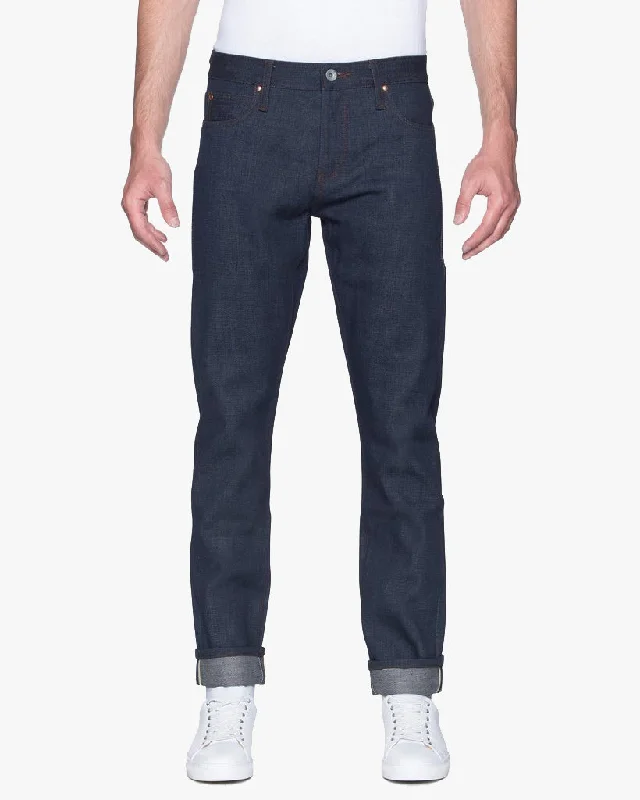 Unbranded UB421 Tight Fit Mens Jeans - 21oz Indigo Selvedge Confident Men's Power